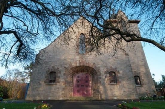 Exterior of Fairmilehead Parish Church.